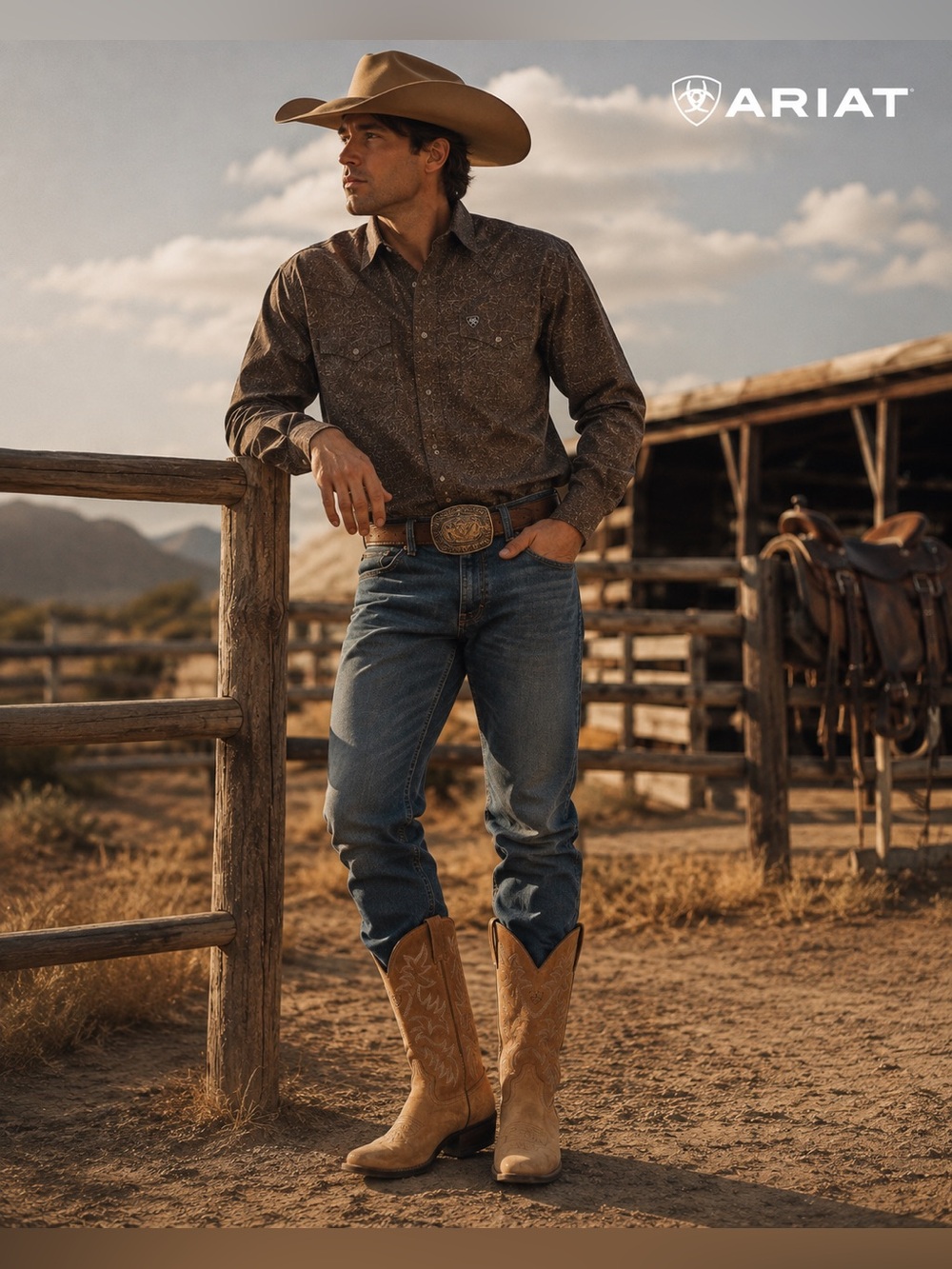 Ariat Men's Heritage Western R-Toe Boots